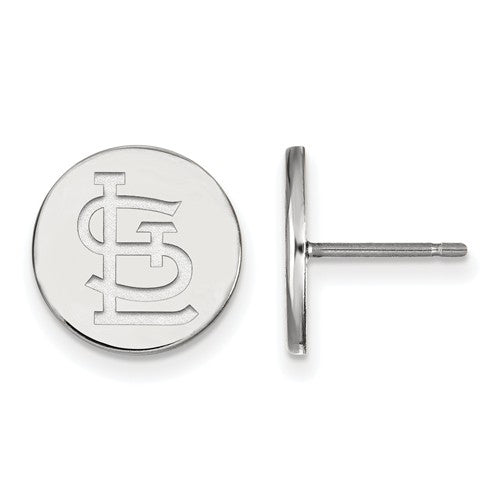 SS MLB  St Louis Cardinals Small Disc Earrings