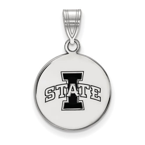 SS Iowa State University Medium Enamel Disc Pendant