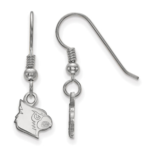 SS University of Louisville XS Dangle Cardinal Earrings