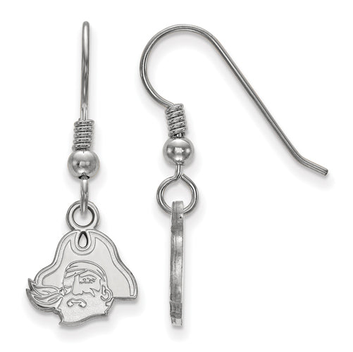 SS East Carolina University XS Pirate Head Dangle Earrings