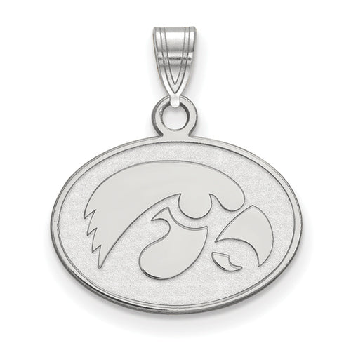 SS University of Iowa Small Hawkeye Disc Pendant