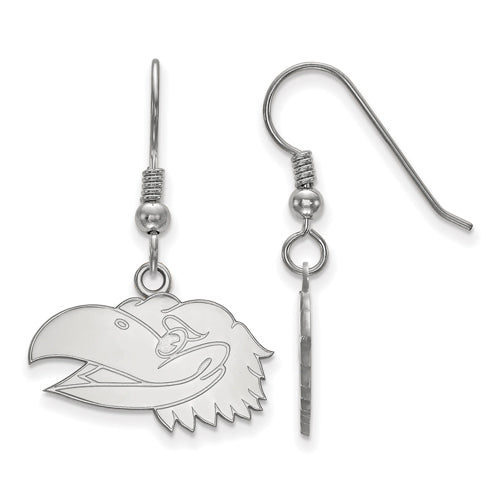 SS University of Kansas Small Left Head Dangle Earrings