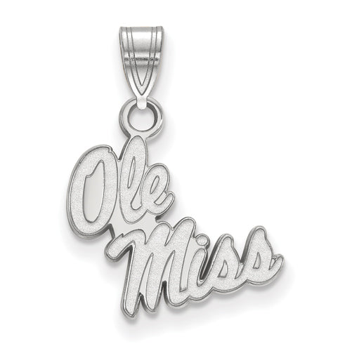 SS University  of Mississippi Small Script Ole Miss Pendant