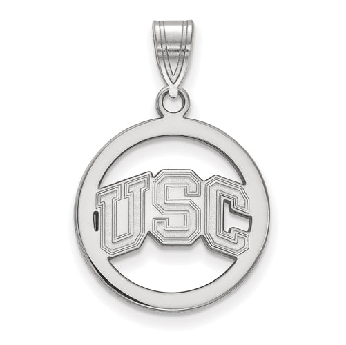 SS Univ of Southern California Medium Pendant in Circle