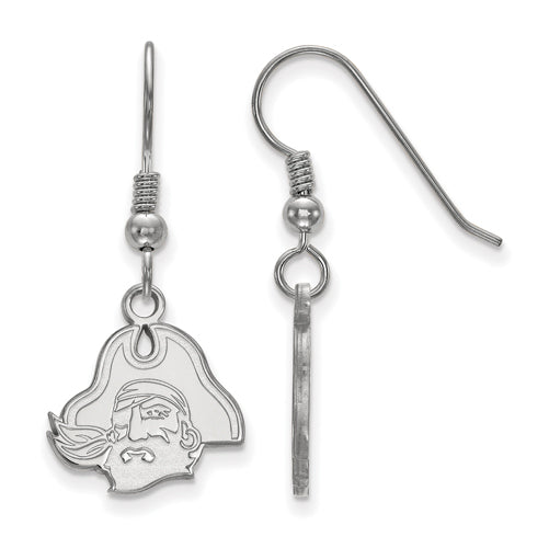 SS East Carolina University Small Pirate Head Dangle Earrings