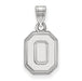 14kw Ohio State U Small Athletic "O" Pendant