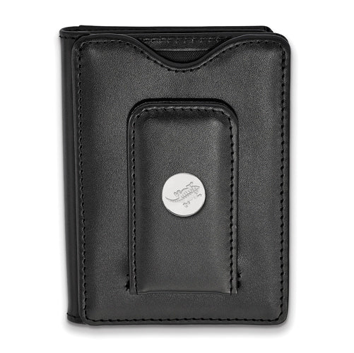 SS Texas Christian University Black Leather Money Clip Wallet