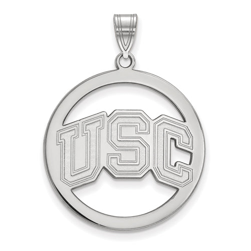 SS University of Southern California L Pendant in Circle