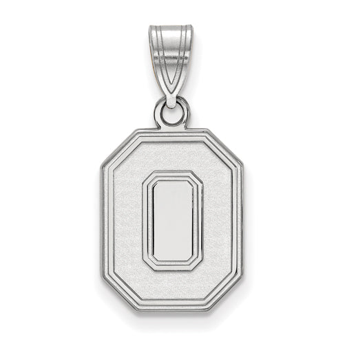 14kw Ohio State U Medium Athletic "O" Pendant