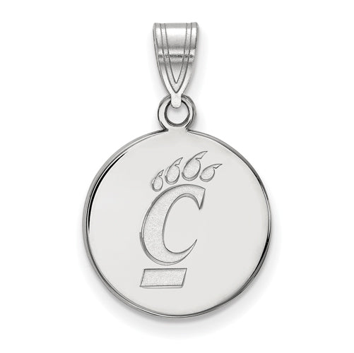 14kw University of Cincinnati Medium Bearcats Logo Disc Pendant