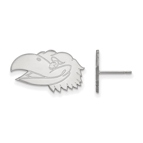 14kw University of Kansas Small Post Head Earrings