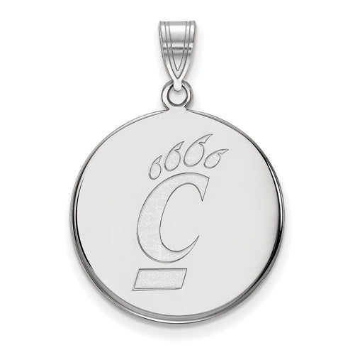 14kw University of Cincinnati Large Bearcats Logo Disc Pendant