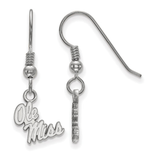 SS University  of Mississippi XS Dangle Script Ole Miss Earrings