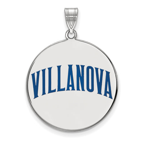 SS Villanova University XL Enamel "VILLANOVA" Disc Pendant