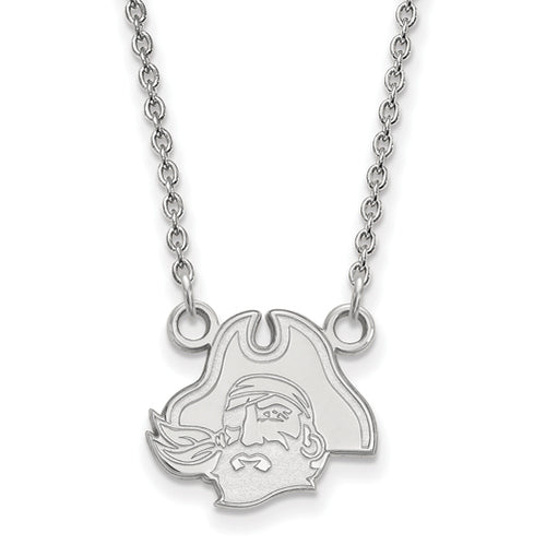 SS East Carolina University Small Pirate Head Pendant w/Necklace