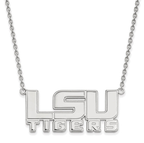 10kw Louisiana State University Large LSU TIGERS Pendant w/Necklace