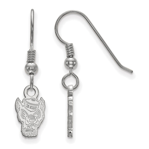 SS North Carolina State University XS Dangle Wolfpack Earrings