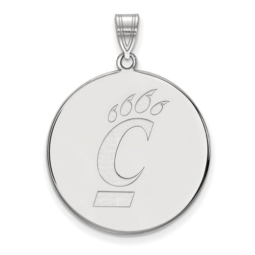 14kw University of Cincinnati XL Bearcats Logo Disc Pendant