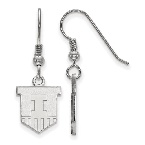 SS University of Illinois Small Victory Badge Victory Badge Dangle Earrings