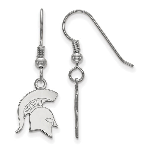 SS Michigan State University Small Dangle Spartan Earrings