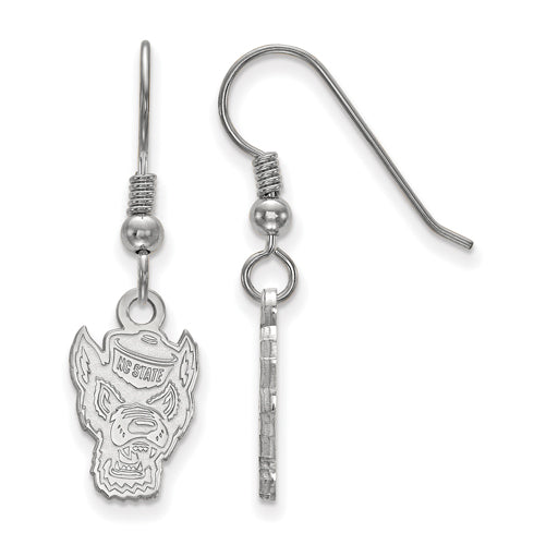 SS North Carolina State University Small Dangle Wolfpack Earrings
