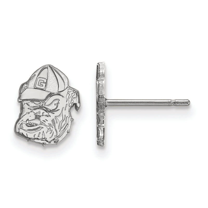 10kw University of Georgia XS Post Bulldog Earrings