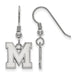 SS Univeristy of Memphis Small Dangle Earrings