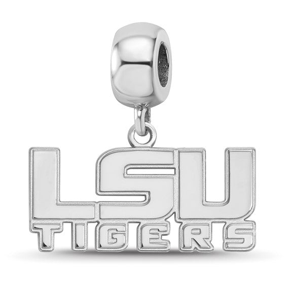 SS Louisiana State University L-S-U Tigers Small Dangle Bead Charm