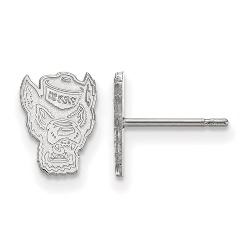 10kw North Carolina State University XS Post Wolfpack Earrings