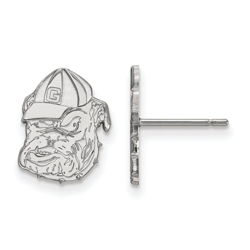10kw University of Georgia Small Post Bulldog Earrings