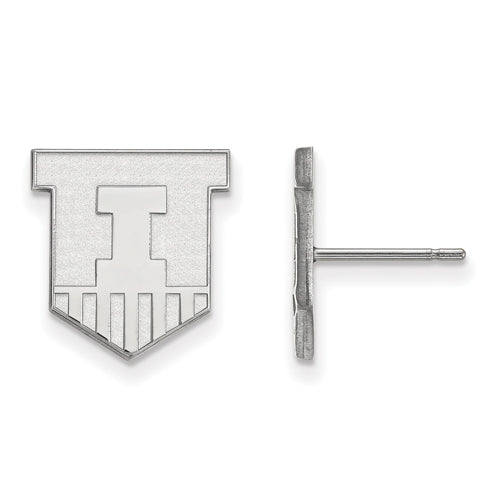 SS University of Illinois Small Victory Badge Post Earrings