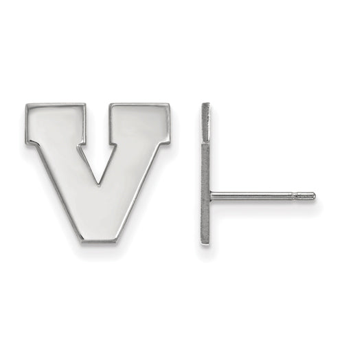 10kw University of Virginia Small V Logo Post Earrings