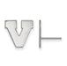 14kw University of Virginia Small V Logo Post Earrings