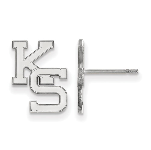 14kw Kansas State University Small KS Post Earrings