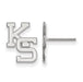 14kw Kansas State University Small KS Post Earrings