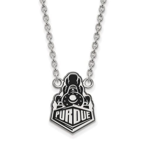 SS Purdue Large Train Logo Enamel Pendant w/Necklace