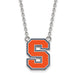 SS Syracuse University Large Enamel Pendant w/Necklace