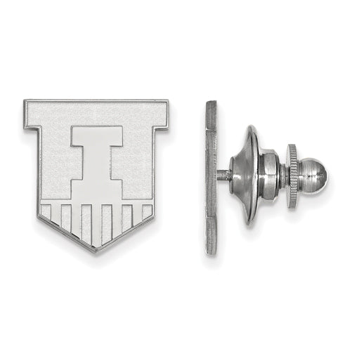 14kw University of Illinois Victory Badge Lapel Pin