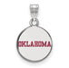 SS University of Oklahoma Small Enamel "OKLAHOMA" Disc Pendant