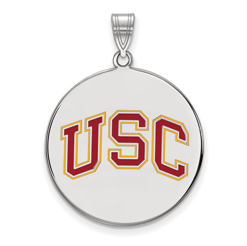 SS Univ of Southern California XLarge Enamel Disc Pendant