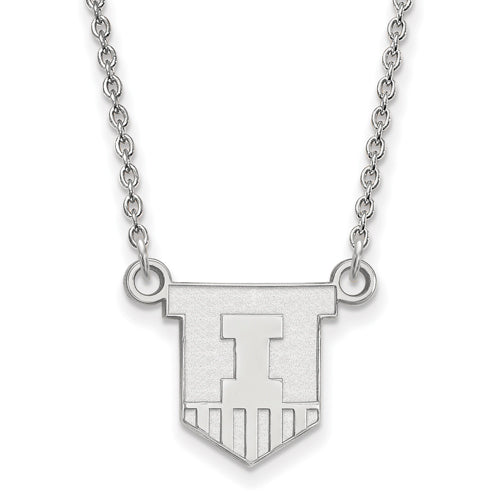10kw University of Illinois Small Victory Badge Pendant w/Necklace