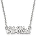 10kw University  of Mississippi Small Script Ole Miss Necklace