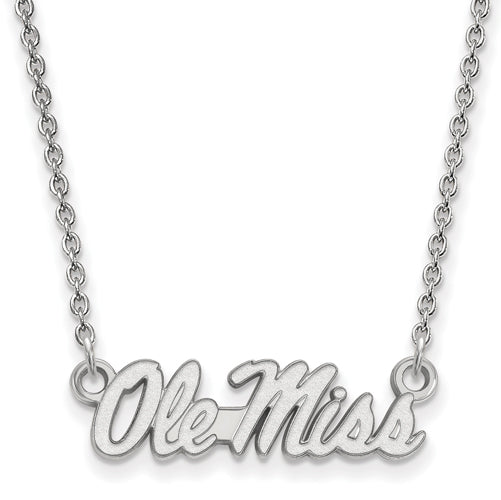 SS University  of Mississippi Small Script Ole Miss Necklace