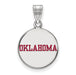 SS University of Oklahoma Medium Enamel "OKLAHOMA" Disc Pendant