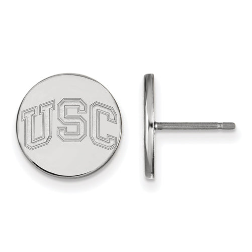 SS Univ of Southern California XS Disc Earrings