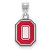 SS Ohio State U Small Enamel Athletic "O" Pendant