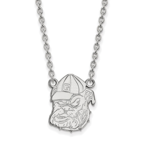 SS University of Georgia Large Bulldog Pendant w/Necklace
