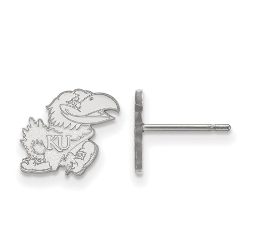 14kw University of Kansas XS Post Right Jayhawk Earrings
