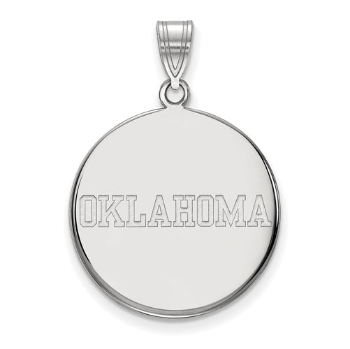 10kw University of Oklahoma Large "OKLAHOMA" Disc Pendant
