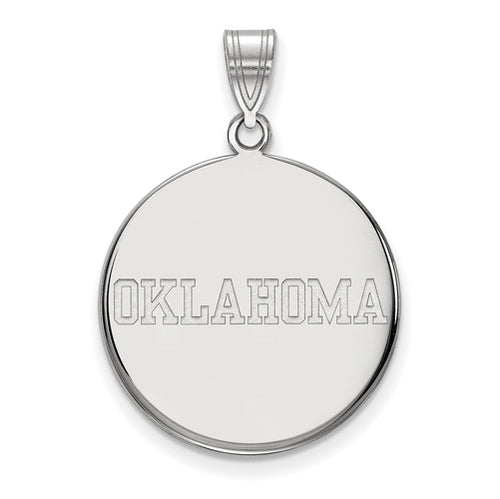 SS University of Oklahoma Large "OKLAHOMA" Disc Pendant